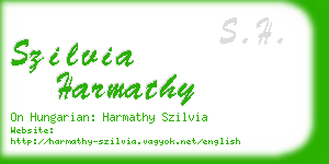 szilvia harmathy business card